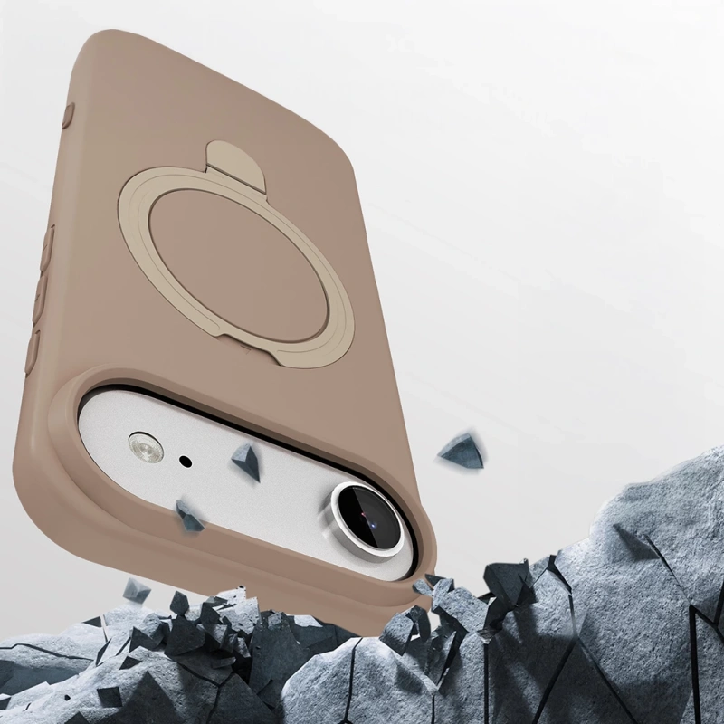 Apple iPhone 17 Air Kılıf M-safe Şarj Özellikli Standlı Zore Samara Kapak