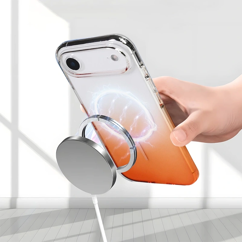 Apple iPhone 17 Air Kılıf M-Safe Şarj Özellikli Zore Septik Silikon Kapak