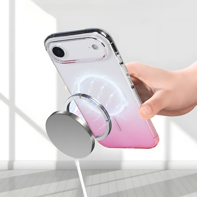 Apple iPhone 17 Air Kılıf M-Safe Şarj Özellikli Zore Septik Silikon Kapak