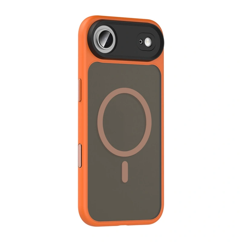 Apple iPhone 17 Air Kılıf Mat Arka Yüzey Wireless Şarj Özellikli Zore Flet M-safe Kapak