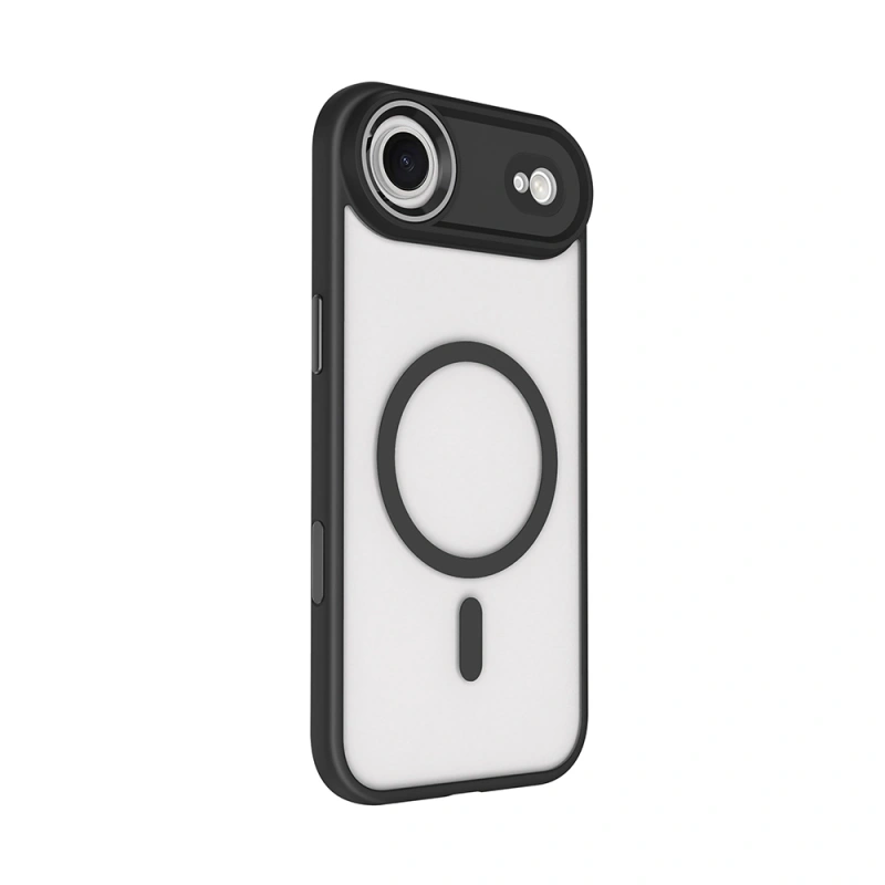 Apple iPhone 17 Air Kılıf Wireless Şarj Özellikli Zore Krom M-safe Silikon Kapak