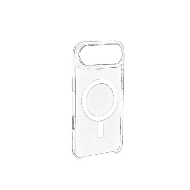 Apple iPhone 17 Air Kılıf IC Çipli Zore Wireless Şarj Özellikli Şeffaf Orjin Kapak