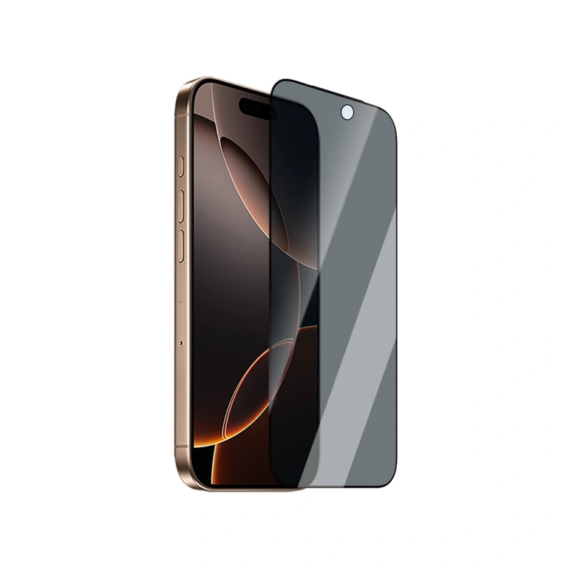 Apple iPhone 17 CaseWorld Applicator Serisi 2.5D Eyesafe Mavi Işık Teknolojili 0.33mm Privacy Temperli Cam Ekran Koruyucu + Uygulama Aparatı