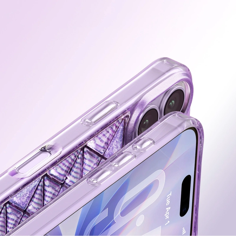 Apple iPhone 17 Kılıf 3D Buz Blok Desenli Zore Paris Kairo TPU Kapak