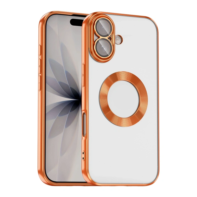 Apple iPhone 17 Kılıf Kamera Korumalı Logo Gösteren Zore Omega Kapak