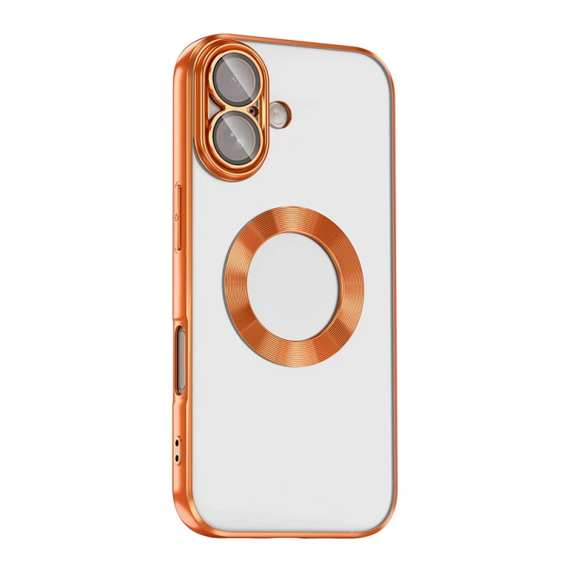 Apple iPhone 17 Kılıf Kamera Korumalı Logo Gösteren Zore Omega Kapak