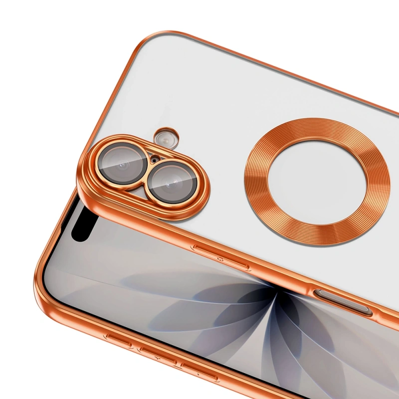 Apple iPhone 17 Kılıf Kamera Korumalı Logo Gösteren Zore Omega Kapak
