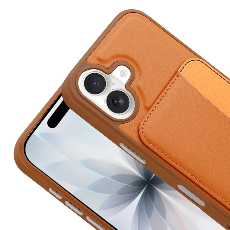 Apple iPhone 17 Kılıf Kartlıklı Zore X-Kart Silikon Kapak