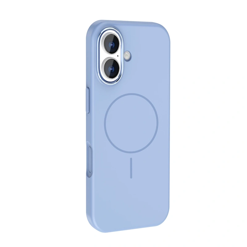 Apple iPhone 17 Kılıf M-Safe Şarj Özellikli Metal Kamera Çerçeveli Zore Edi Silikon Kapak