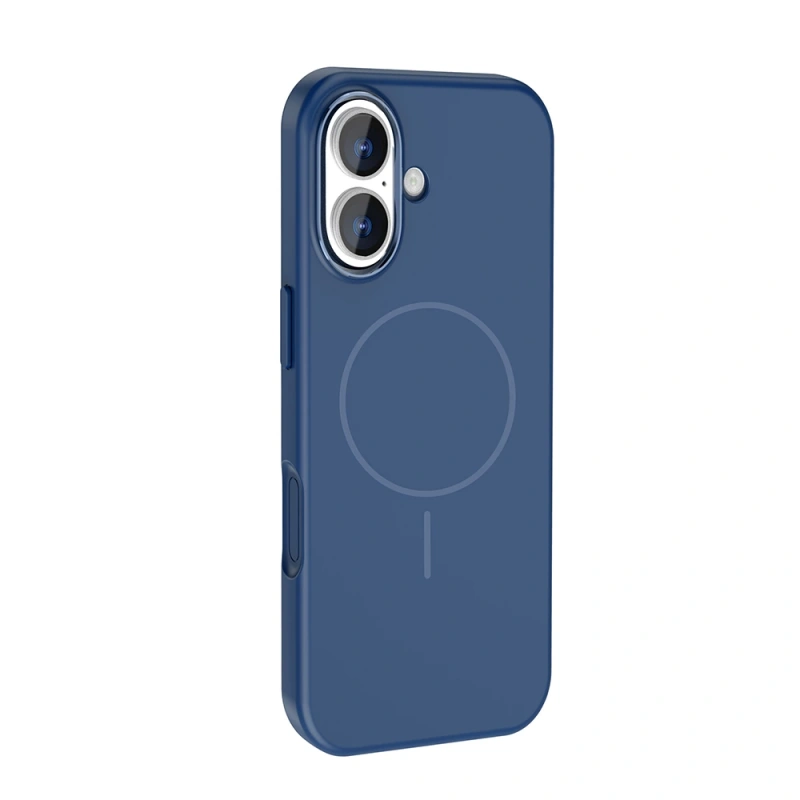 Apple iPhone 17 Kılıf M-Safe Şarj Özellikli Metal Kamera Çerçeveli Zore Edi Silikon Kapak