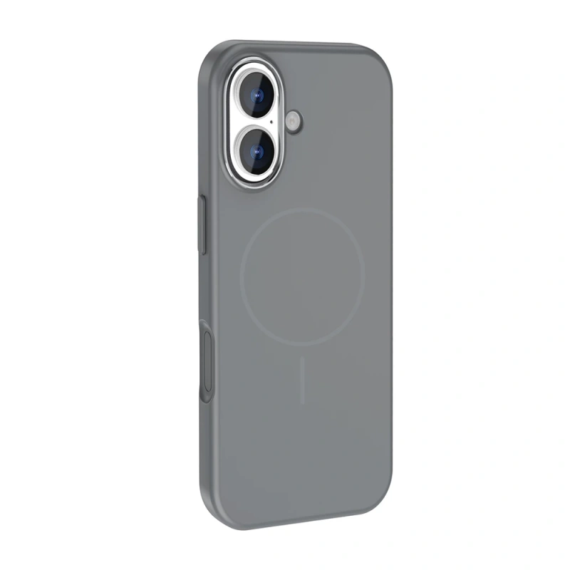 Apple iPhone 17 Kılıf M-Safe Şarj Özellikli Metal Kamera Çerçeveli Zore Edi Silikon Kapak