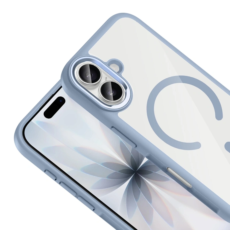 Apple iPhone 17 Kılıf M-Safe Şarj Özellikli Metal Kamera Çerçeveli Zore Tiko Kapak