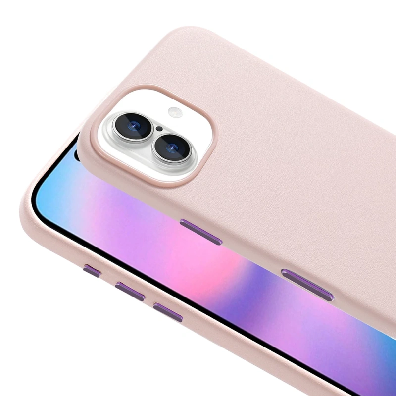 Apple iPhone 17 Kılıf M-safe Şarj Özellikli PU Deri Görünümlü Zore Kupra Kapak