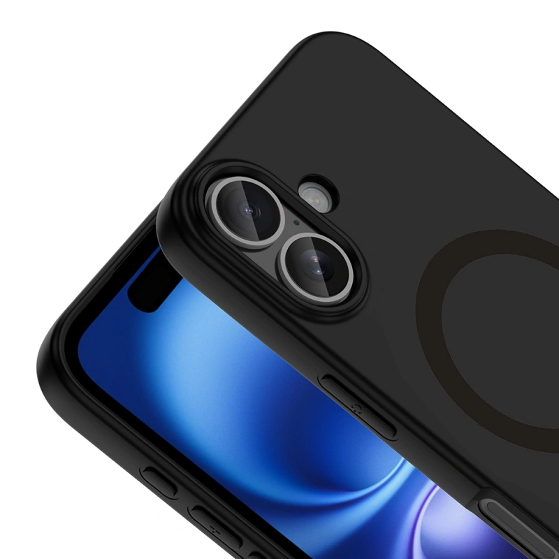 Apple iPhone 17 Kılıf M-Safe Şarj Özellikli Zore Aris Silikon Kapak