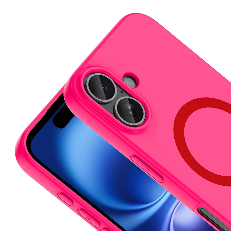 Apple iPhone 17 Kılıf M-Safe Şarj Özellikli Zore Aris Silikon Kapak
