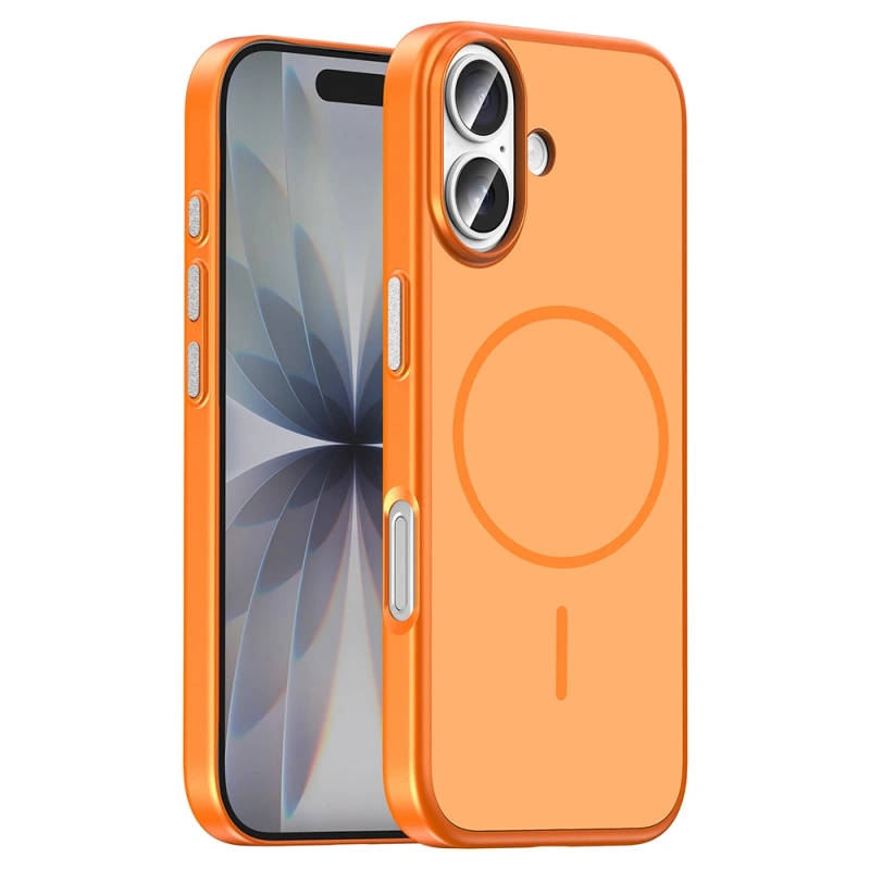 Apple iPhone 17 Kılıf M-Safe Şarj Özellikli Zore Lora PC Kapak
