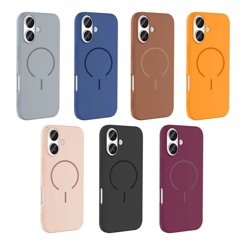 Apple iPhone 17 Kılıf M-safe Şarj Özellikli Zore Meta Kapak