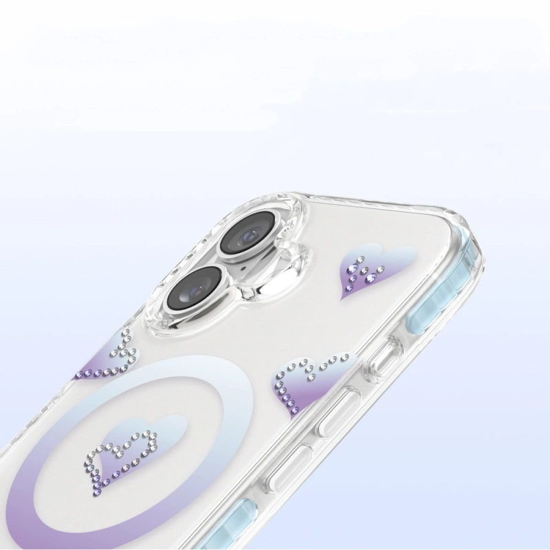 Apple iPhone 17 Kılıf M-Safe Şarj Özellikli Zore Paris Elvo Sert PC Kapak