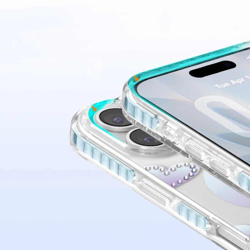Apple iPhone 17 Kılıf M-Safe Şarj Özellikli Zore Paris Elvo Sert PC Kapak