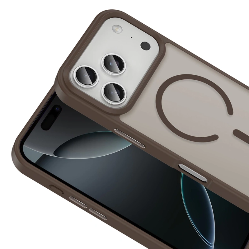 Apple iPhone 17 Pro Kılıf M-safe Şarj Özellikli Mat Arka Yüzey Zore Sio Kapak