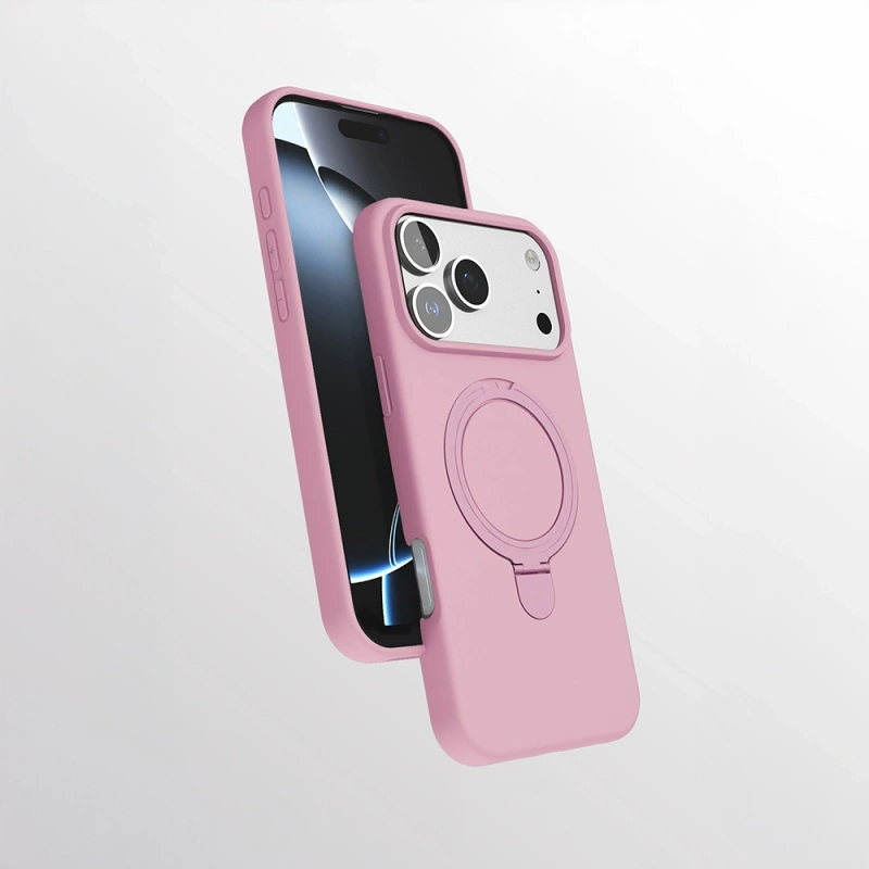 Apple iPhone 17 Pro Kılıf M-safe Şarj Özellikli Standlı Zore Samara Kapak
