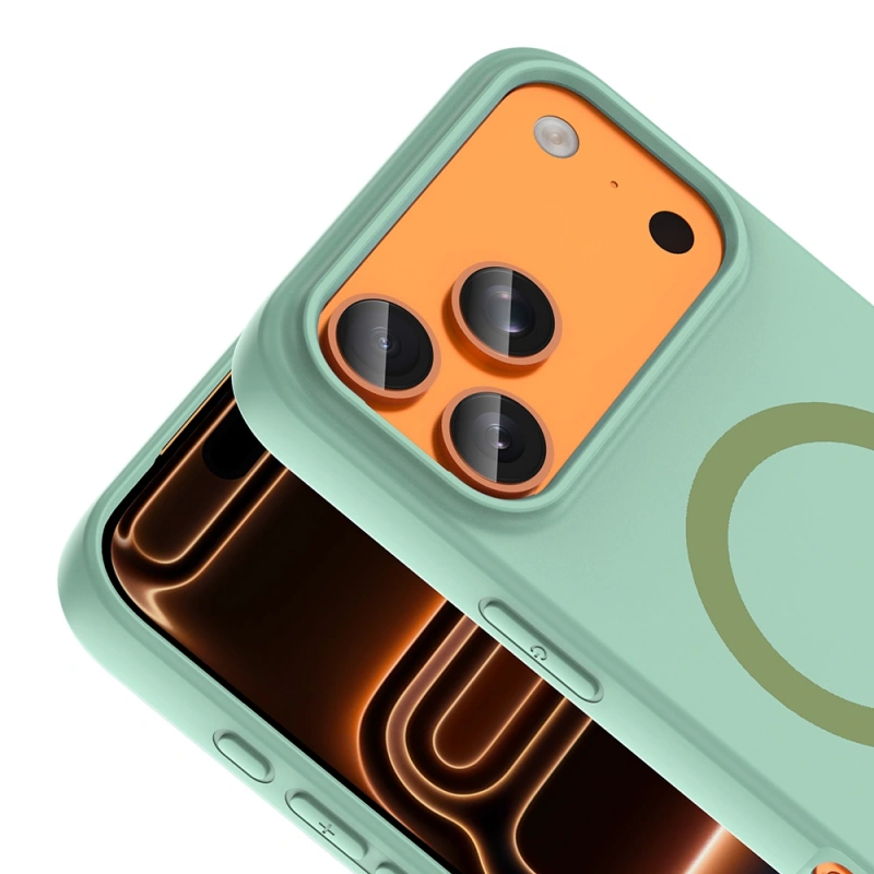 Apple iPhone 17 Pro Kılıf M-Safe Şarj Özellikli Zore Aris Silikon Kapak