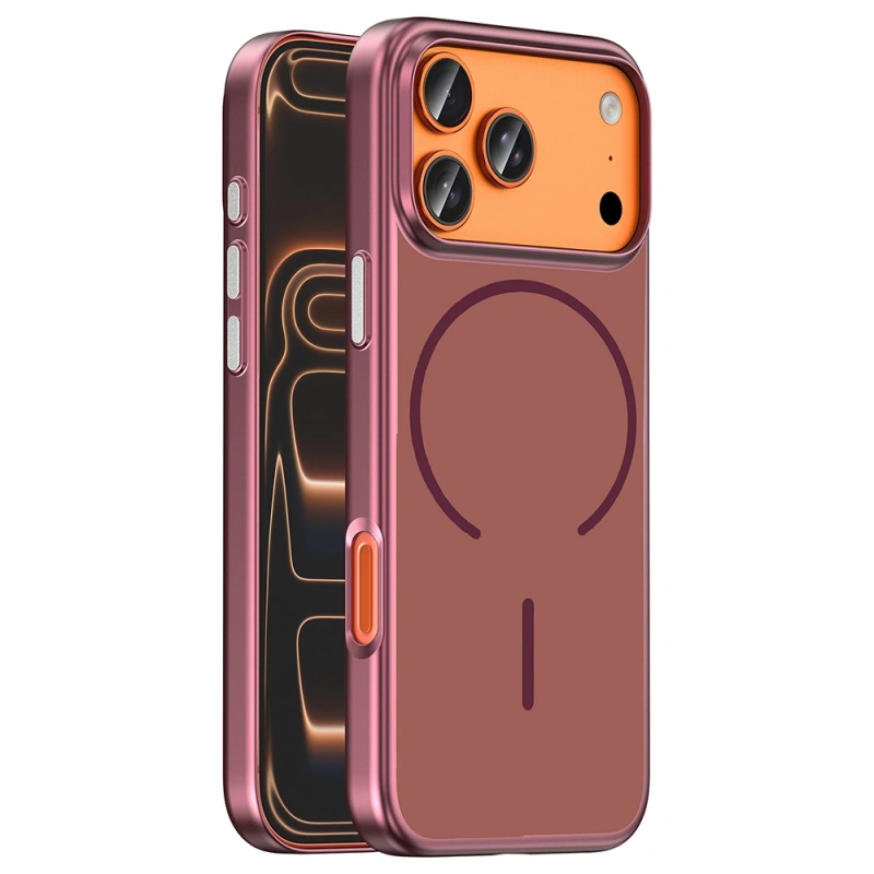 Apple iPhone 17 Pro Kılıf M-Safe Şarj Özellikli Zore Lora PC Kapak