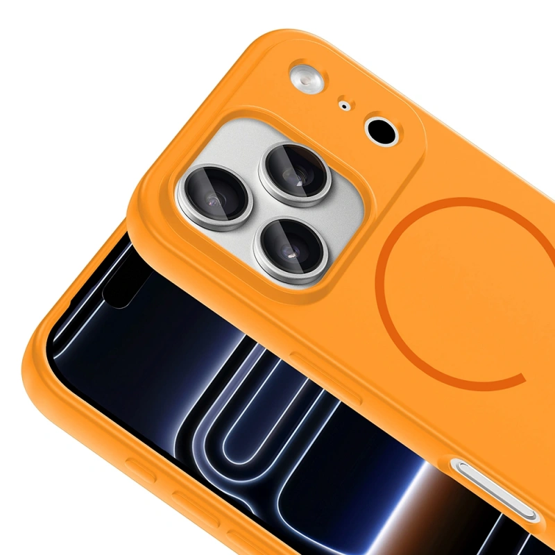 Apple iPhone 17 Pro Kılıf M-safe Şarj Özellikli Zore Meta Kapak