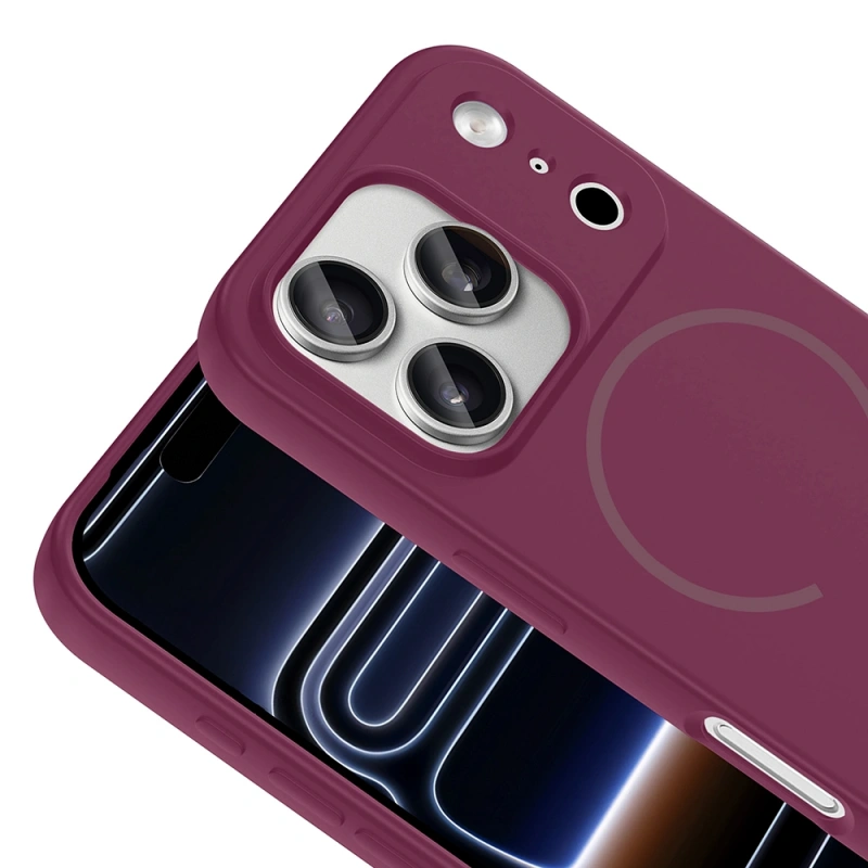 Apple iPhone 17 Pro Kılıf M-safe Şarj Özellikli Zore Meta Kapak