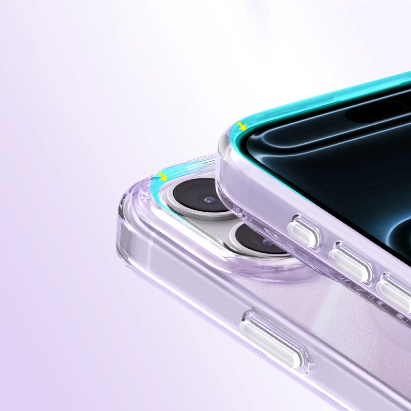 Apple iPhone 17 Pro Kılıf M-Safe Şarj Özellikli Orjinal Swarovski Taşlı Zore Paris Rovix Sert PC Kapak