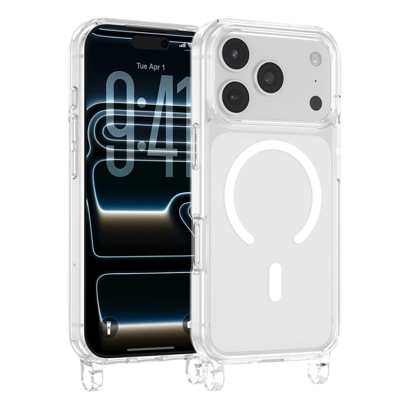 Apple iPhone 17 Pro Kılıf M-safe Şarj Özellikli Zore X-Rop Kapak