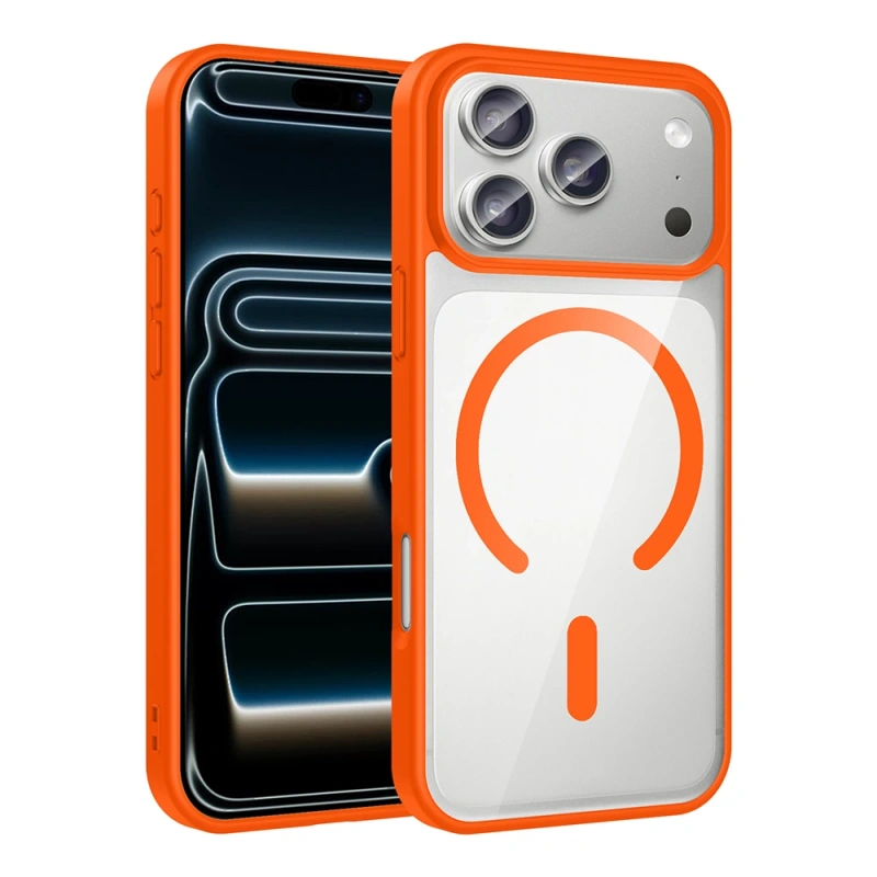 Apple iPhone 17 Pro Kılıf M-safe Wireless Şarj Özellikli Silikon Zore Ege Kapak