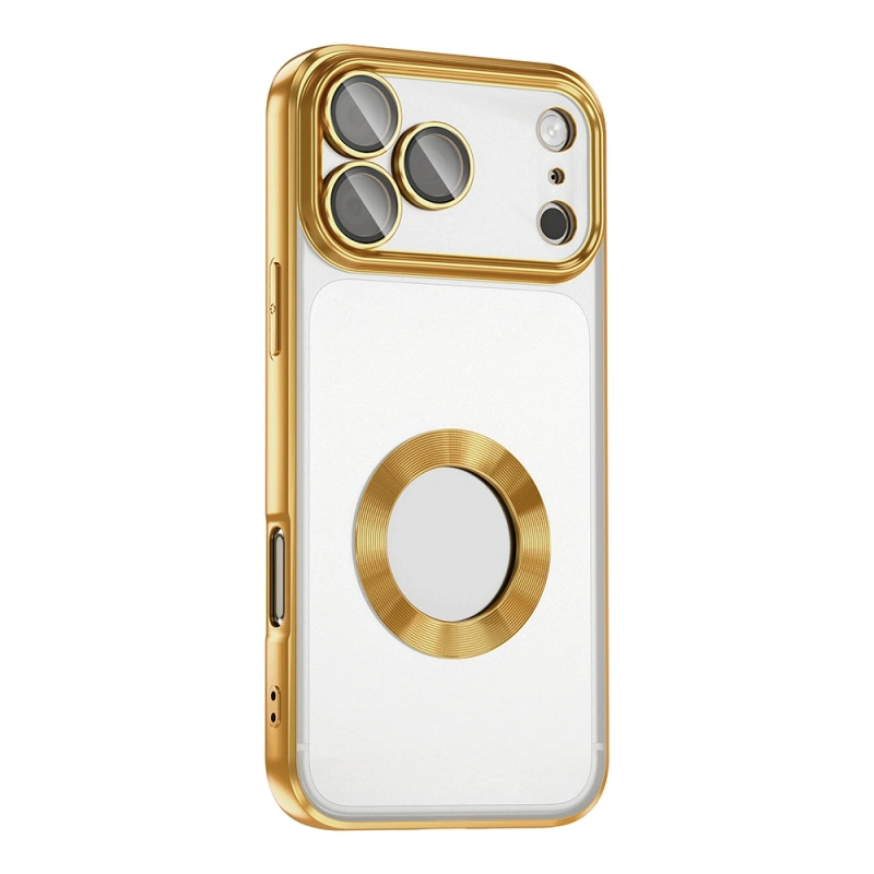 Apple iPhone 17 Pro Max Kılıf Kamera Korumalı Logo Gösteren Zore Omega Kapak
