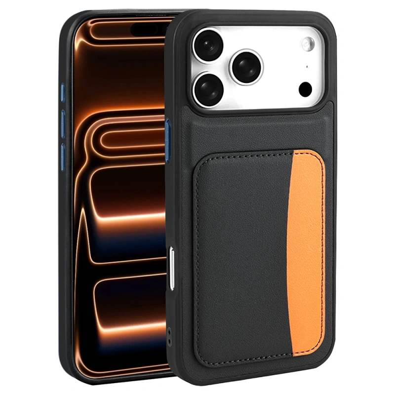 Apple iPhone 17 Pro Max Kılıf Kartlıklı Zore X-Kart Silikon Kapak