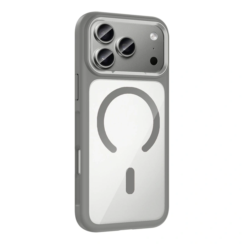 Apple iPhone 17 Pro Max Kılıf M-Safe Şarj Özellikli Metal Kamera Çerçeveli Zore Tiko Kapak