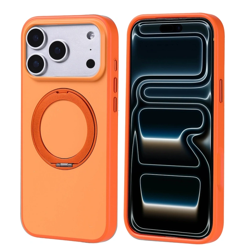 Apple iPhone 17 Pro Max Kılıf M-Safe Şarj Özellikli Standlı Zore Proton Silikon Kapak
