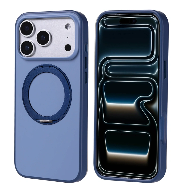 Apple iPhone 17 Pro Max Kılıf M-Safe Şarj Özellikli Standlı Zore Proton Silikon Kapak