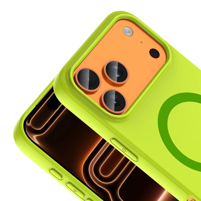 Apple iPhone 17 Pro Max Kılıf M-Safe Şarj Özellikli Zore Aris Silikon Kapak