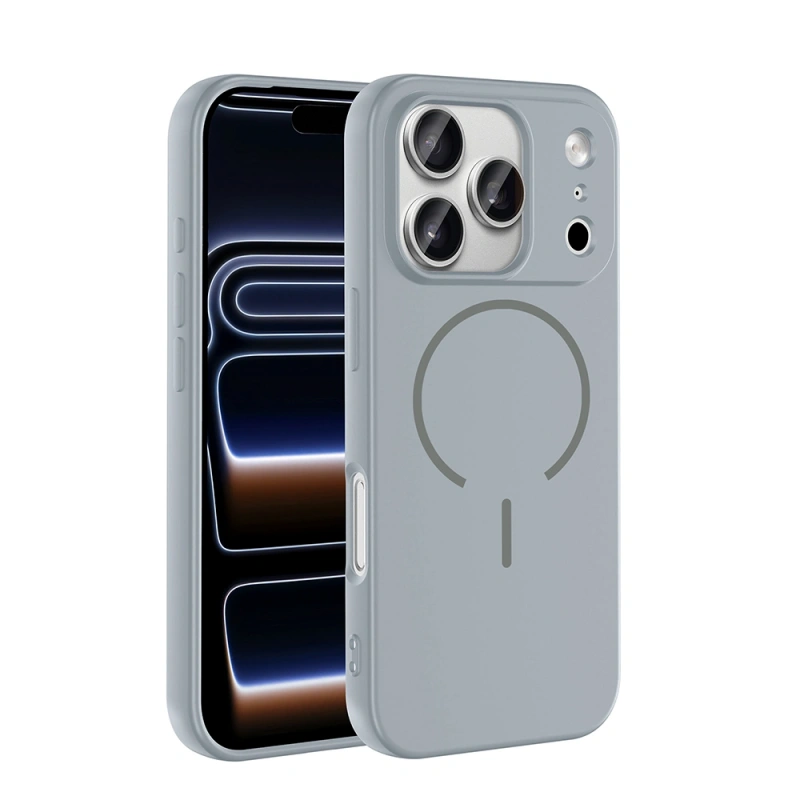 Apple iPhone 17 Pro Max Kılıf M-safe Şarj Özellikli Zore Meta Kapak
