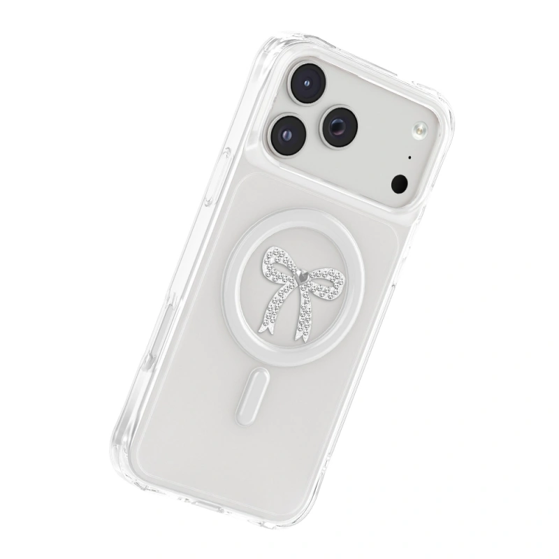 Apple iPhone 17 Pro Max Kılıf M-Safe Şarj Özellikli Zore Paris Mova Sert PC Kapak