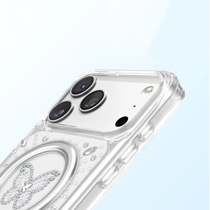 Apple iPhone 17 Pro Max Kılıf M-Safe Şarj Özellikli Zore Paris Mova Sert PC Kapak