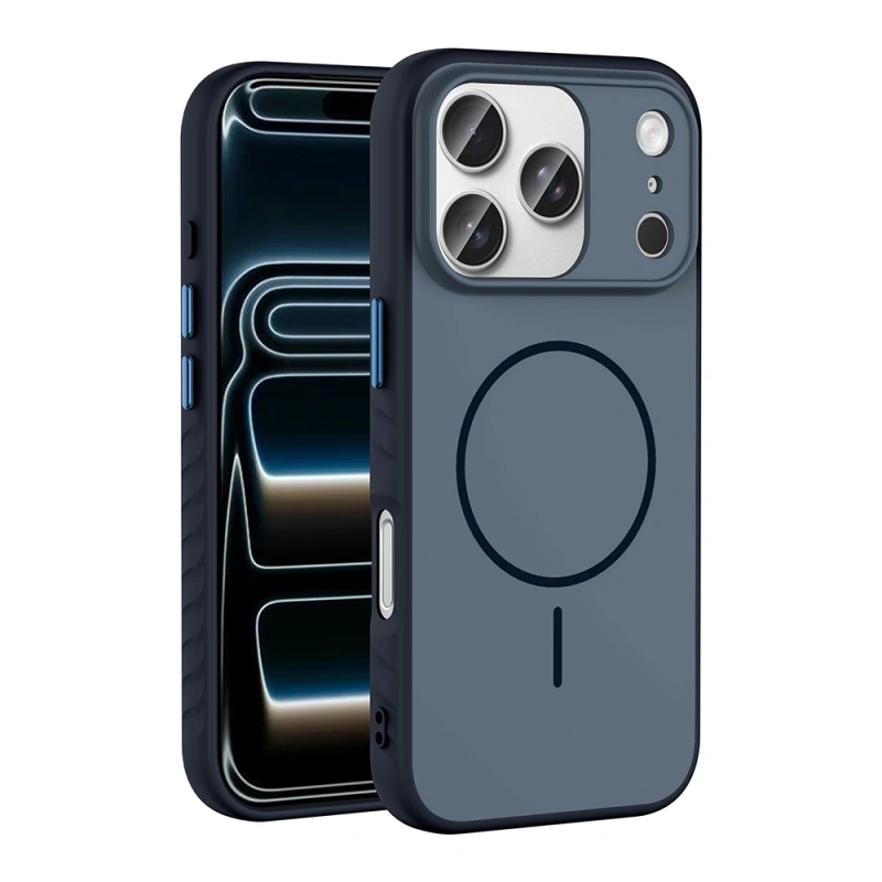 Apple iPhone 17 Pro Max Kılıf M-safe Şarj Özellikli Zore Tea Kapak