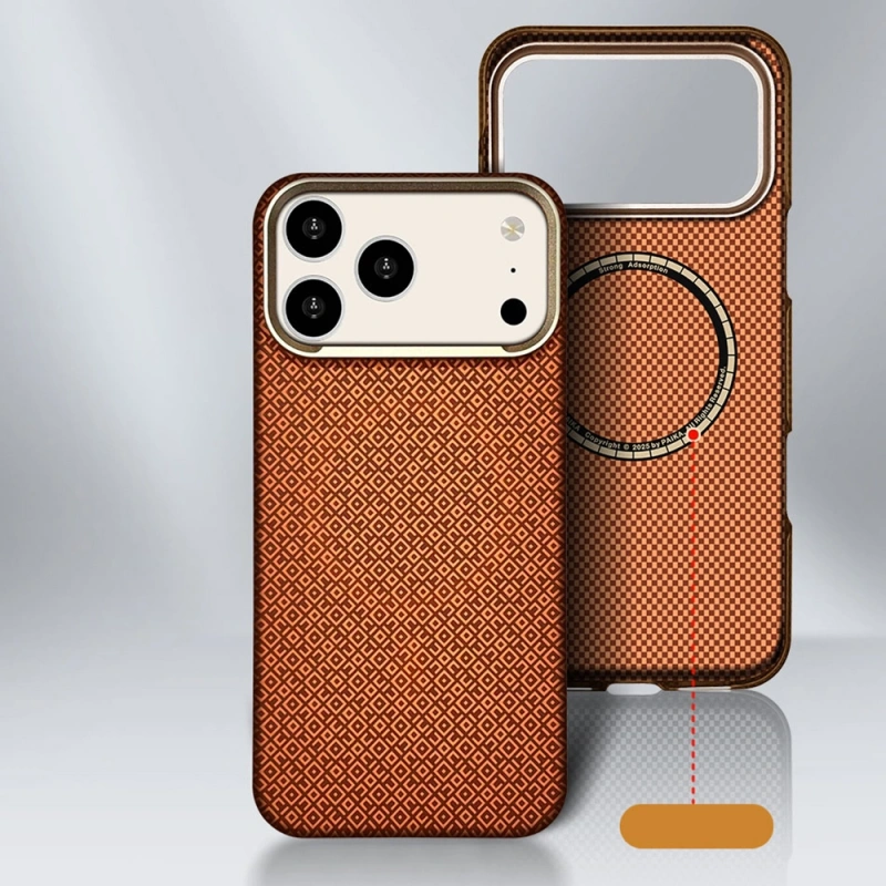 Apple iPhone 17 Pro Max Kılıf M-Safe Şarj Özellikli Zore Vax Sert PC Kapak