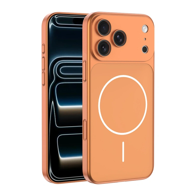 Apple iPhone 17 Pro Max Kılıf Zore M-Safe Şarj Özellikli Kamera Korumalı Spark Kapak