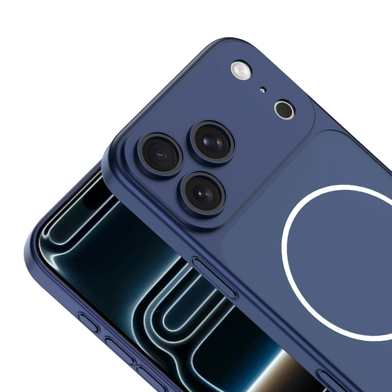 Apple iPhone 17 Pro Max Kılıf Zore M-Safe Şarj Özellikli Kamera Korumalı Spark Kapak