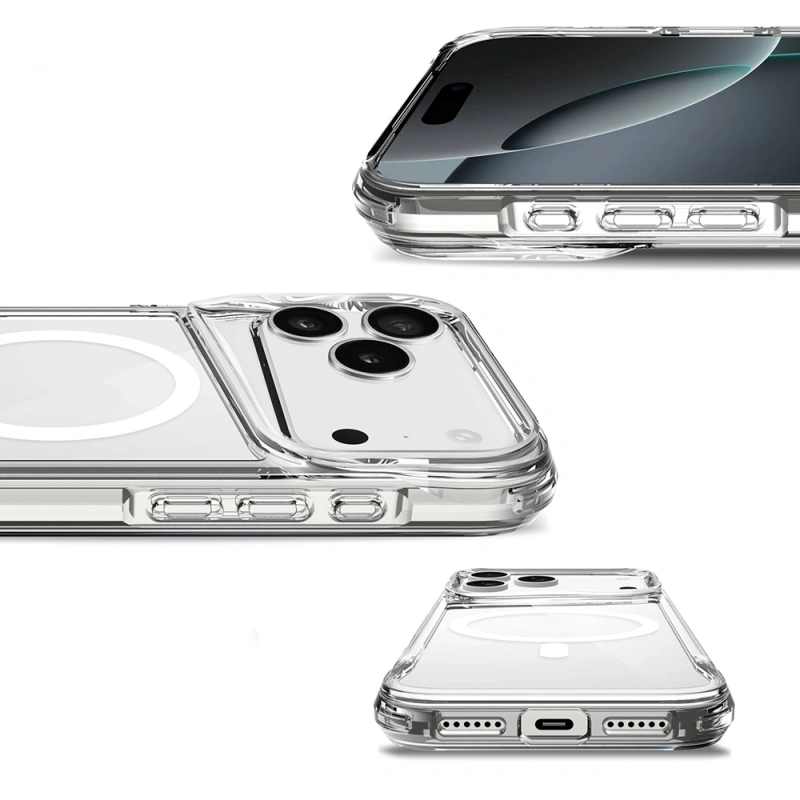 Apple iPhone 17 Pro Max Kılıf Zore M-safe Şarj Özellikli T-Max M-safe Kapak