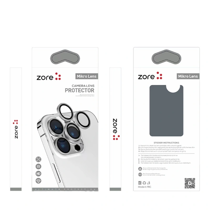 Apple iPhone 17 Pro Max Zore Mikro Kamera Lens Koruyucu