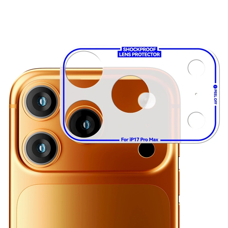 Apple iPhone 17 Pro Mohseven Pet Film Kamera Çerçeve Koruyucu