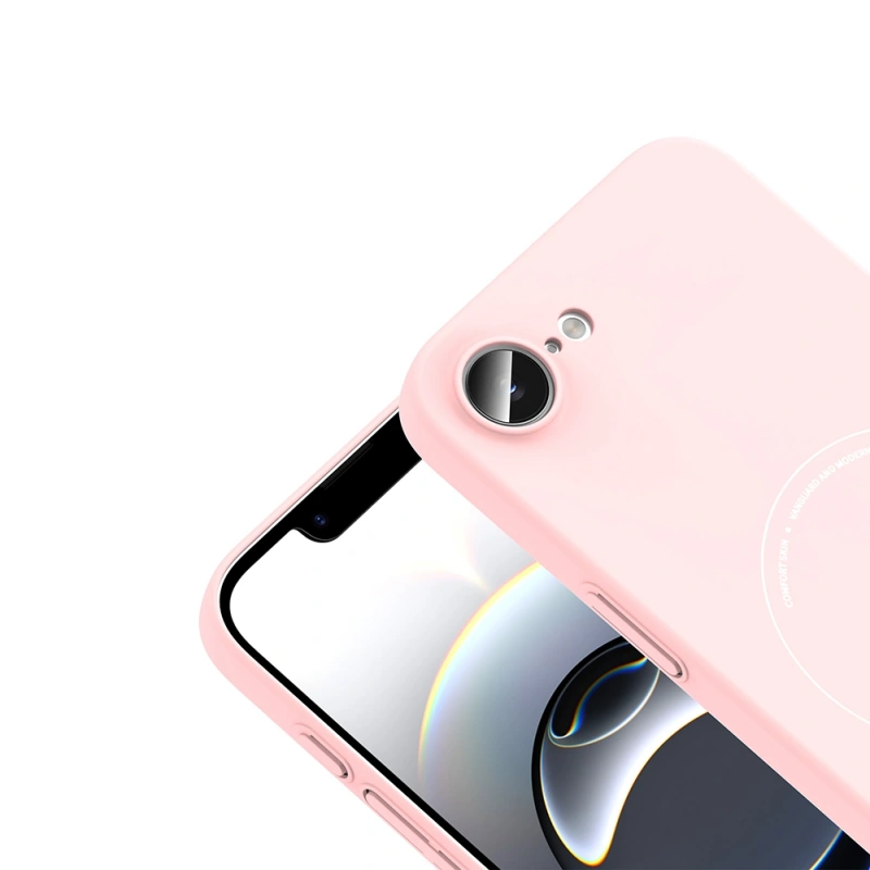 Apple iPhone 17E Kılıf M-Safe Şarj Özellikli Kamera Korumalı Zore Elio Sert PC Kapak