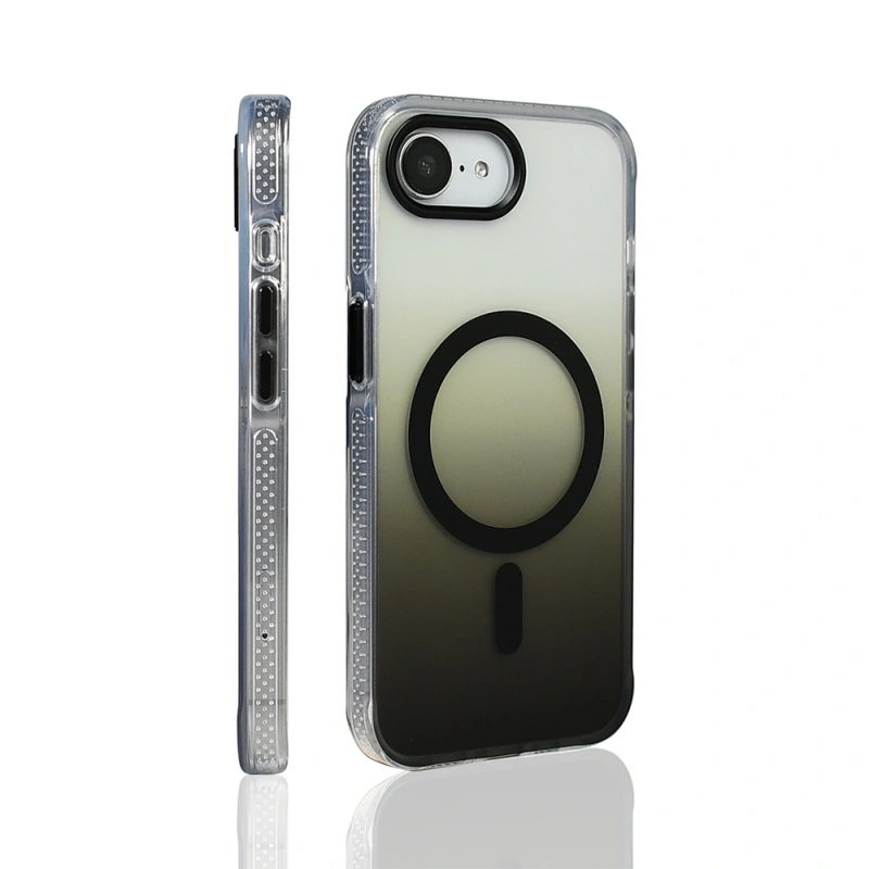 Apple iPhone 17E Kılıf M-safe Şarj Özellikli Transparan Renk Geçişli Zore Toros Kapak